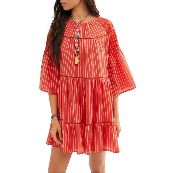 Free People Dresses & Skirts - Free People Lola Embroidered Mini Dress, M
